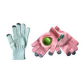 Capacitive Acrylic Cheering Gloves With Plastic Disk/ Clapper